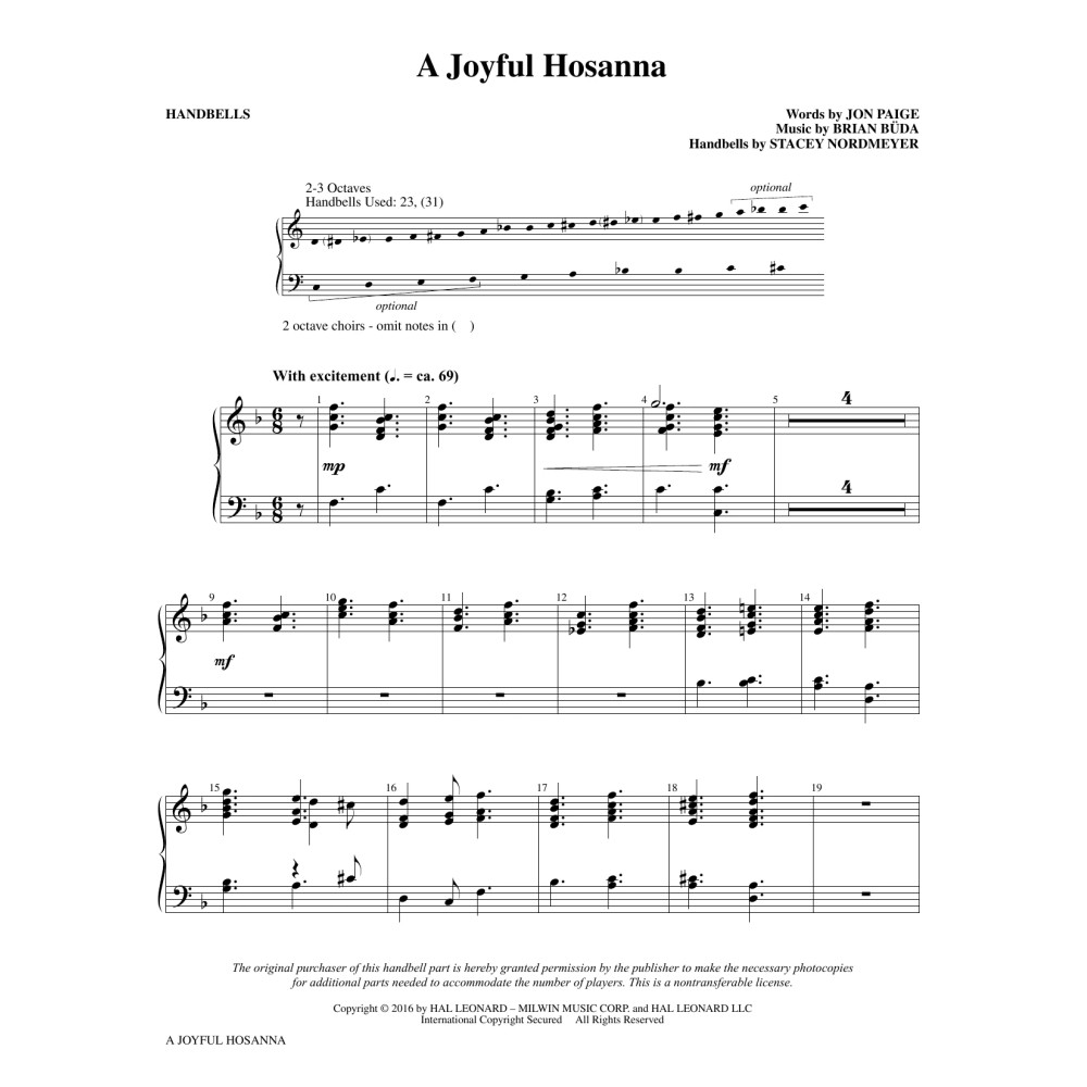 A Joyful Hosanna - Handbells